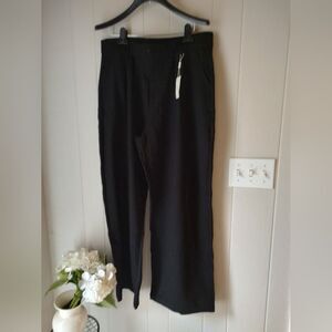 Bamans Women's Black Wide legged Dress Pants XXL 20